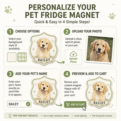 Custom Pet Watercolor Name Magnet - Personalized Custom Shape Fridge Magnet 5c1ab837-53ac-4518-bdb1-6e28b1c9da0a.jpg