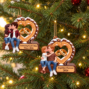 Anniversary Couple Gift - Personalized Romantic Kissing Together Forever Wooden Ornament 5c4ad403-8bef-4f3c-a6ae-e7be2e7e76aa-mk-6.jpg