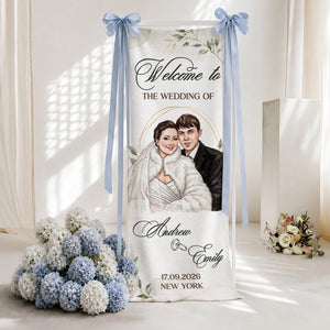 Welcome To The Wedding Of Us - Personalized Welcome Sign - Wedding Decoration 5c6d064a-ef53-41ed-bcd3-72ac705afdd3-4.webp