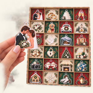 Personalized Newlywed Advent Calendar with 24 Custom Photo Acrylic Ornaments, Our First Christmas Married Gift, Wedding Keepsake for Couple 5c6e554e-20f2-4a37-86da-a8c2972f969e-il_fullxfull.8619109423_h26f.jpg