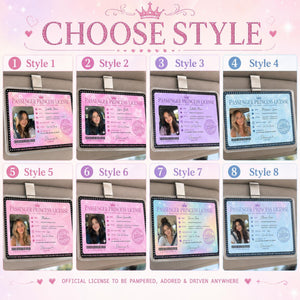 Custom Passenger Princess License Car Visor Clip, Personalized Photo Acrylic Car Accessory, Funny Couple Gift For Girlfriend 5c6fbbaa-ff96-4b88-b92f-6febb9d99dc6-2.jpg