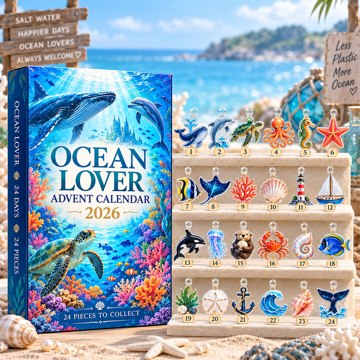Ocean Lover Advent Calendar 2026, 24 Acrylic Hanging Tokens, Sea Life Countdown Gift, Coastal Holiday Decor 5c728c8b-8acb-488b-bb95-b7fa7dc2083b-be43fb8e-683f-451a-bf9e-d5f05d17172f.png