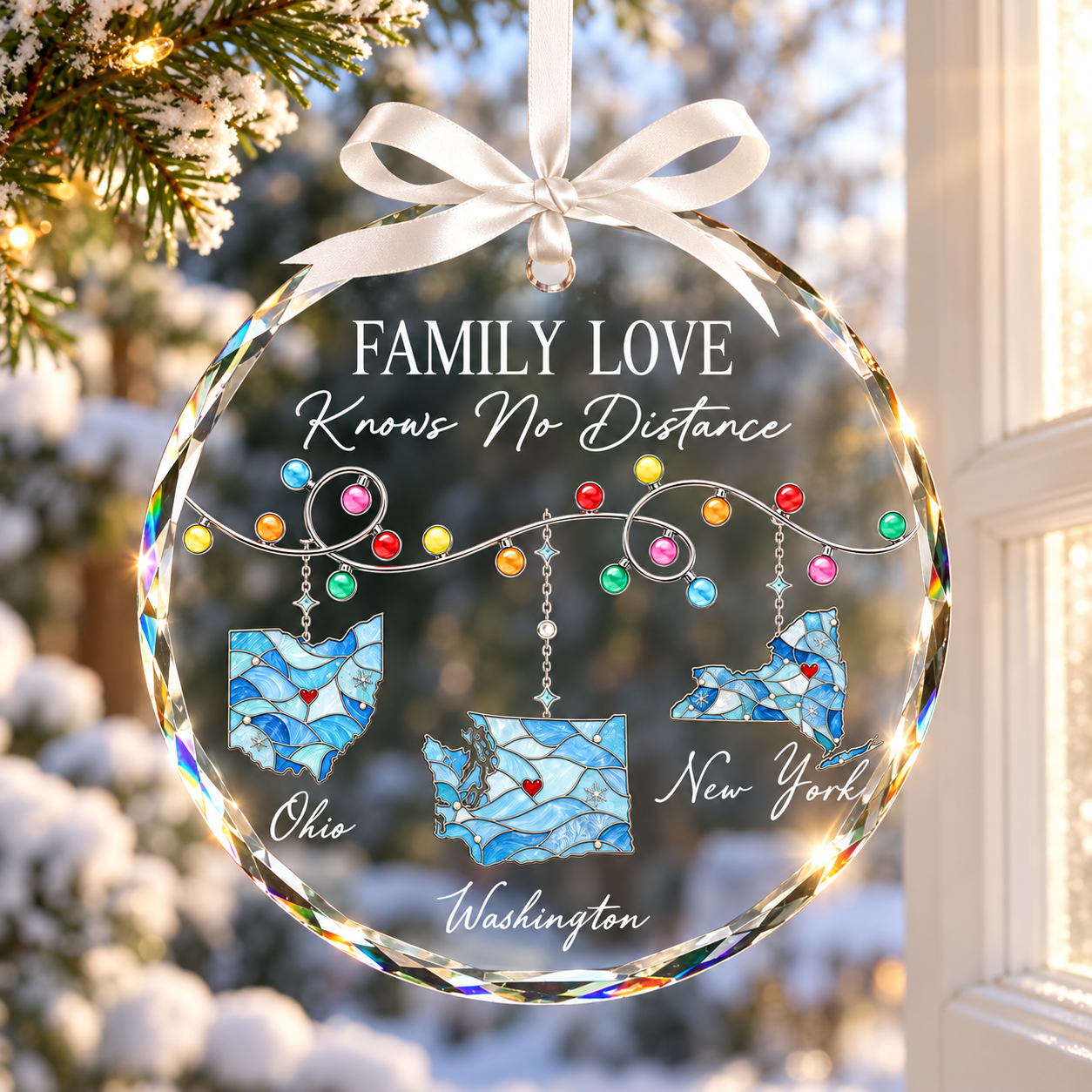 Personalized Family Love Knows No Distance Glass Ornament, Custom State Map Crystal Ornament, Long Distance Family Christmas Gift 5c744462-fda6-4de8-b0b2-4cf94bcfc3f1-banner-1.png