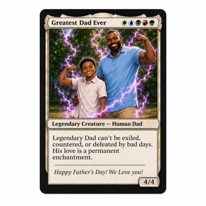 Custom MTG, Personalised MTG Card , Father's Day MTG custom card, Christmas MGT Card,Custom Dad MGT Card