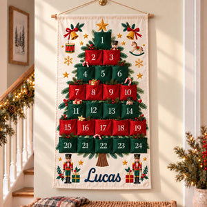Personalized Christmas Advent Calendar, 24 Pocket Nutcracker Wall Hanging with Custom Name, Reusable Canvas Holiday Countdown Decor for Kids 5c8f1999-2fb3-41dc-a866-ea9d5a41105d-il_1588xN.8541538258_sgoj.jpg
