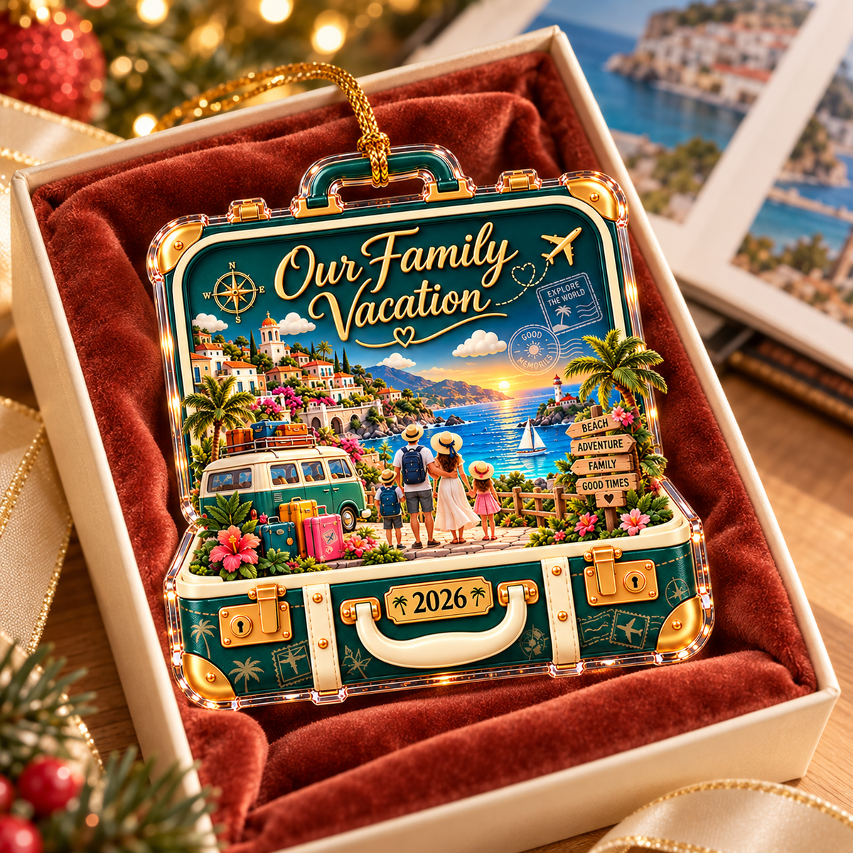 Personalized Family Vacation Suitcase Ornament – Custom Year, Summer Beach Travel Keepsake, Christmas Gift for Traveling Families 5c96e61b-dac7-443d-adec-3e27f3e6fe79-Family-Vacation-Ornament-in-Velvet-Gift-Box-3.png