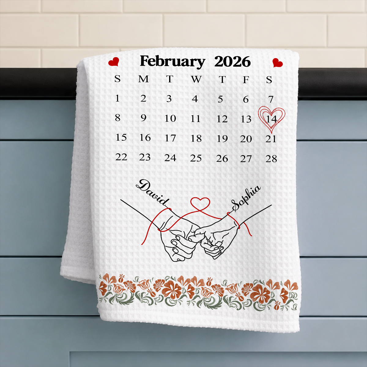 Couple Forever Together Wedding Gifts - Personalized Kitchen Towel 5cbbde9d-2079-4b71-85d4-abfd1655f1dc-3-36-.png