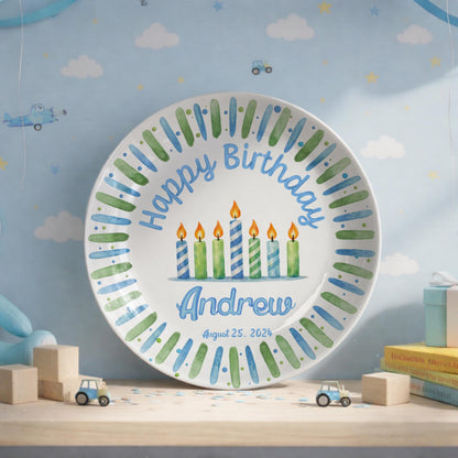 Personalized 1st Birthday Plate for Boy, Custom Name Ceramic Keepsake, Baby First Birthday Gift 5cd09174-e41a-4b26-b8e8-6a6d2ffdb6f6-10.jpg
