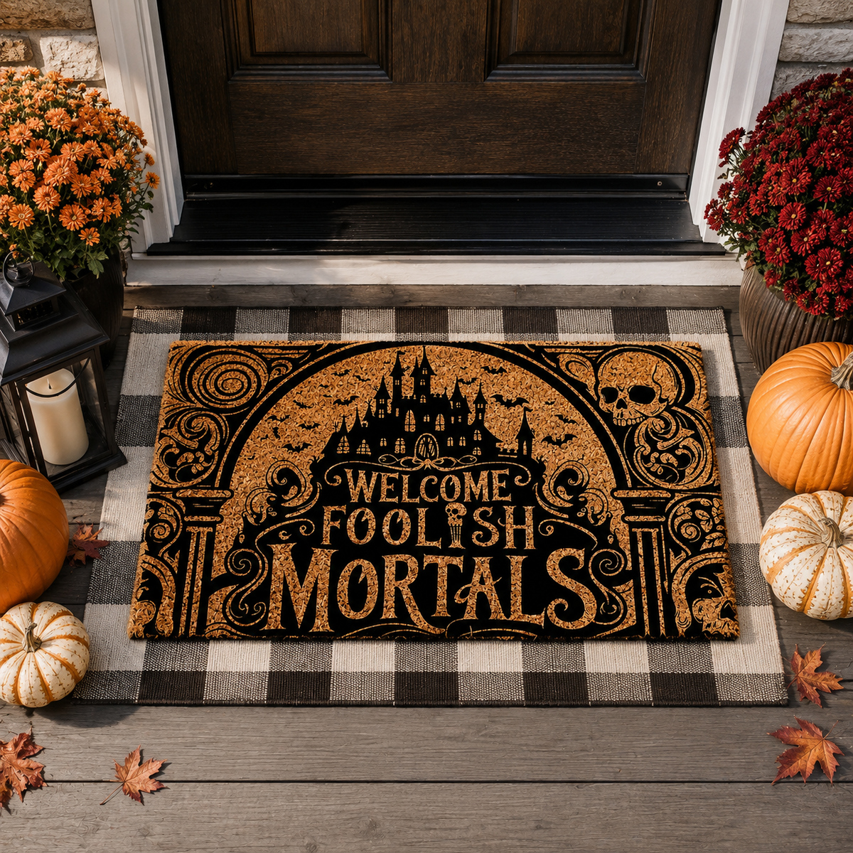 Welcome Foolish Mortals Doormat, Spooky Season, Halloween Mat, Halloween Decor, Welcome Doormat, Spooky Mat, Immortal Gifts, Front Door Mat 5ceb4a94-396a-417b-940d-cbd87d4952a2-1e82561f-053f-4586-9005-a665ed24a4c9.png
