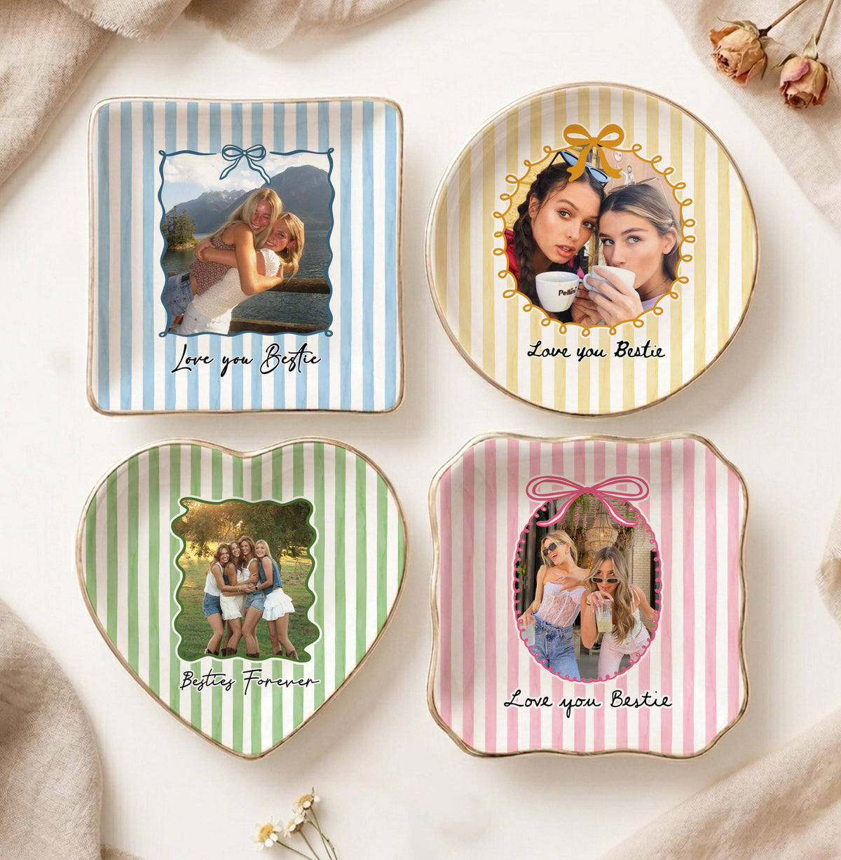 Personalized Bestie Photo Trinket Dish, Ceramic Trinket Tray for Best Friend, Bestie Striped Ring Dish, Birthday Gifts For Bestie 5cf24bd6-2d06-43eb-a7e3-a4f9bc1c594b-8.jpg