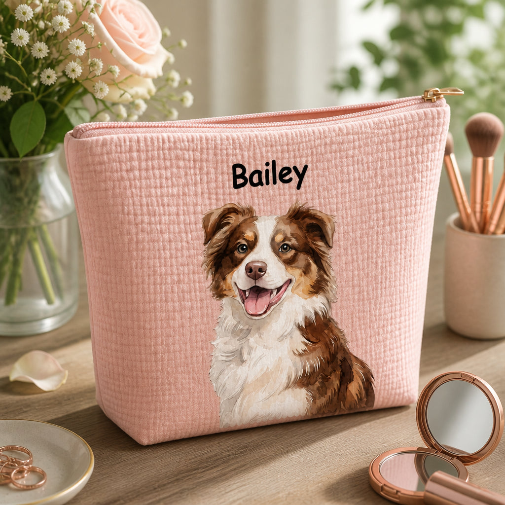 Custom Pet Portrait Makeup Bag – Watercolor Cameo with Name - Personalized Bubble Gauze Makeup Bag 5d03c354-59cb-46d5-86c3-430e02035025.jpg
