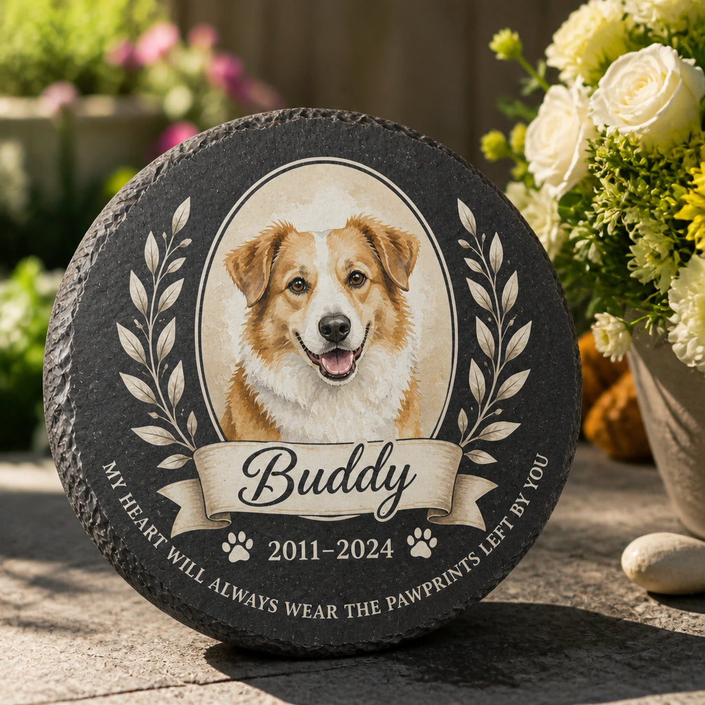 Pet Memorial Slate Stone — Photo Portrait with Name & Years - Personalized Memorial Stone 5d07d695-3824-4f6f-a178-bf66b86a81d6.jpg