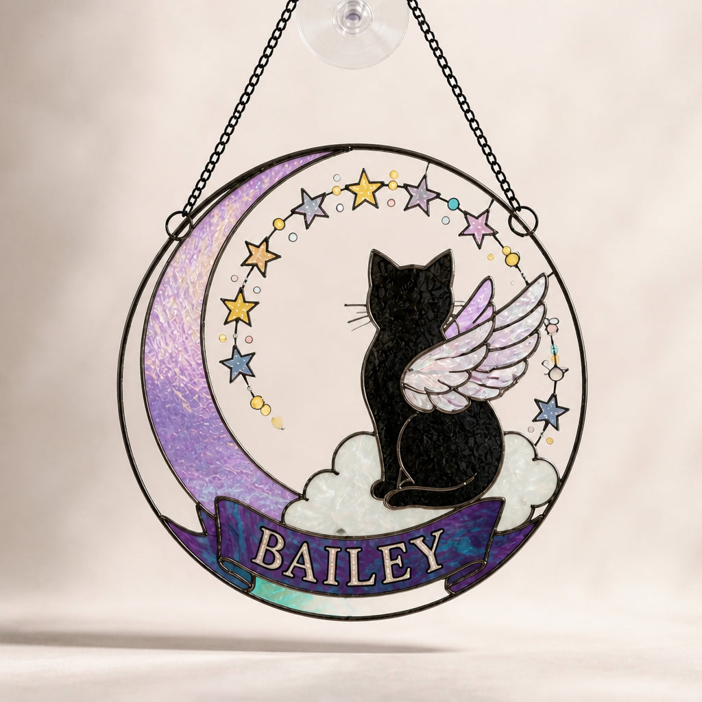 Angel Cat Memorial Stained-Glass Suncatcher – Personalized Name - Personalized Suncatcher Stained Glass 5d0eeaa7-deb7-4bc2-8327-13713562a8ec.jpg