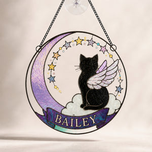 Angel Cat Memorial Stained-Glass Suncatcher – Personalized Name - Personalized Suncatcher Stained Glass 5d0eeaa7-deb7-4bc2-8327-13713562a8ec.jpg