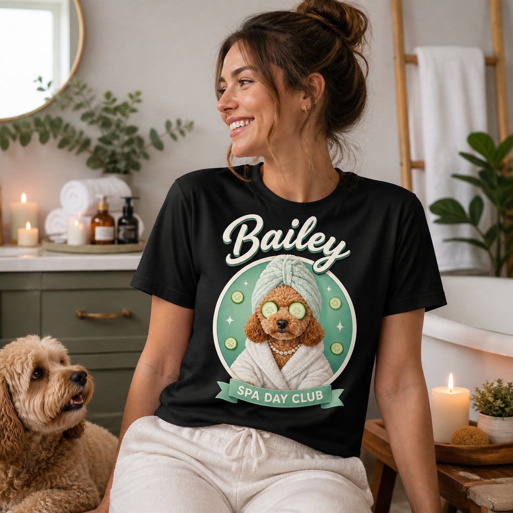 Custom Pet Spa Day Portrait Tee - Personalized T-shirt 5d42c1bb-68e0-4435-82b4-4b1facbb282e.jpg