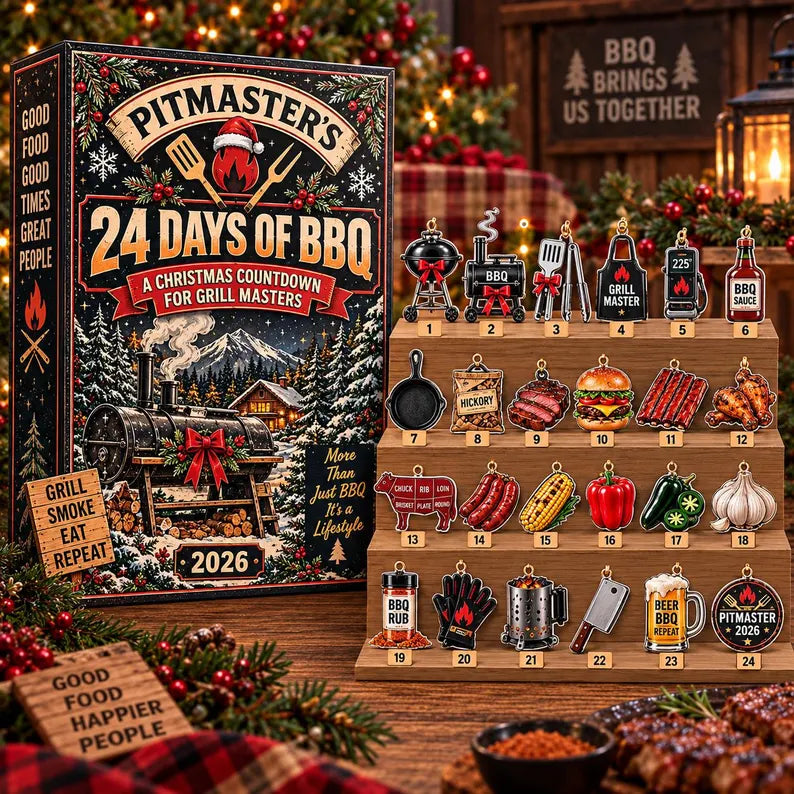 24 Days BBQ Advent Calendar, Pitmaster Grill Charms Christmas Countdown Box, Gift for Him Husband Dad, Holiday Blind Box Keepsake Decor 5d5a0de1-13ce-4ead-a422-54682d95751c-fbfh-2-.webp