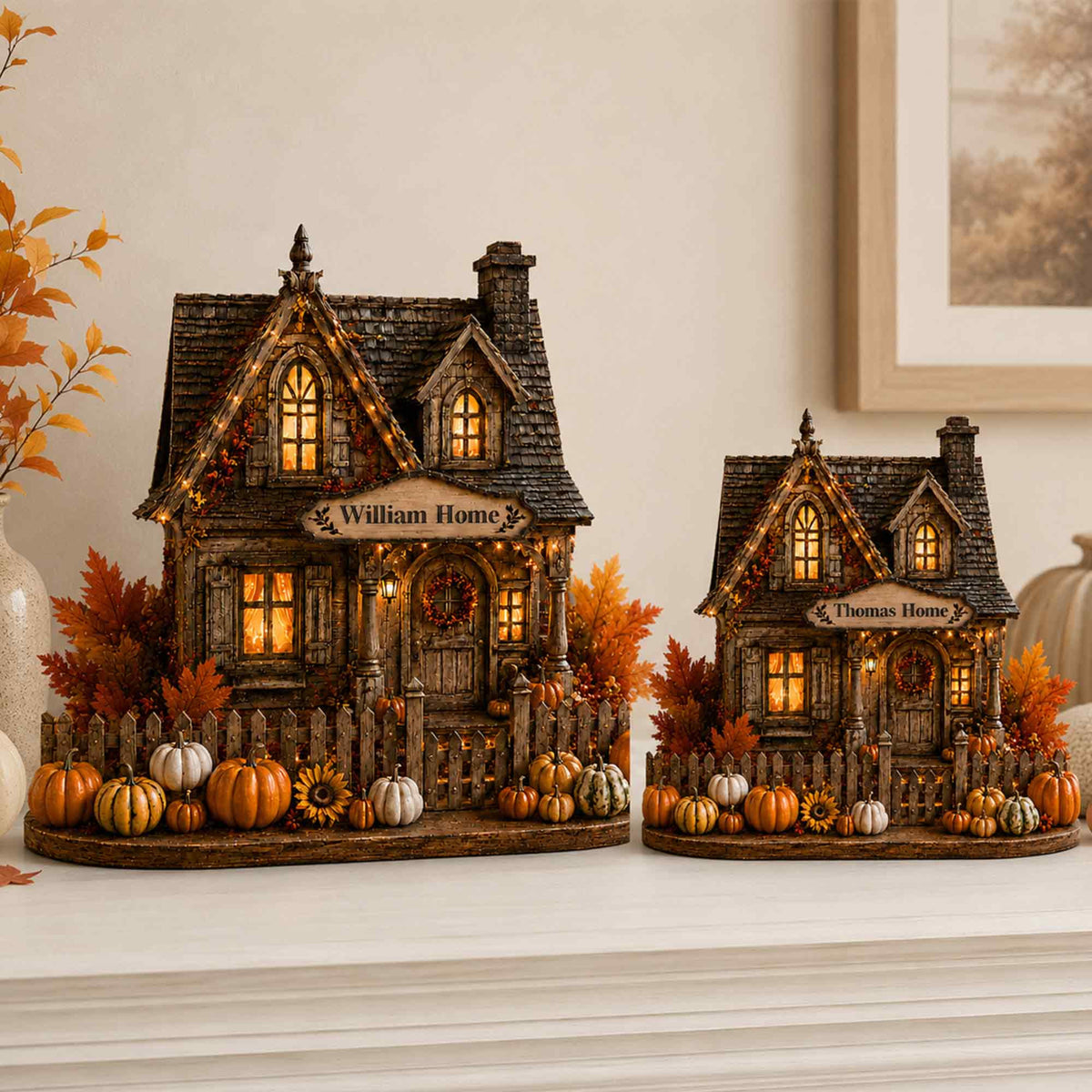 Personalized Harvest Home Wooden Block,Autumn Village Wooden Sign,Fall Pumpkin Decor,Thanksgiving,Harvest Home Gift,Cozy Country Shelf Decor 5d66f0c1-f378-419c-89e5-dc1be71b124b-3.jpg