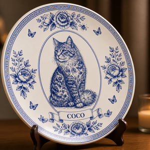 Cobalt Toile Cat Name Plate – Personalized - Personalized Personalized Ceramic Plate 5d81a1f1-4cf4-45a9-a38f-d21653ebafda.jpg