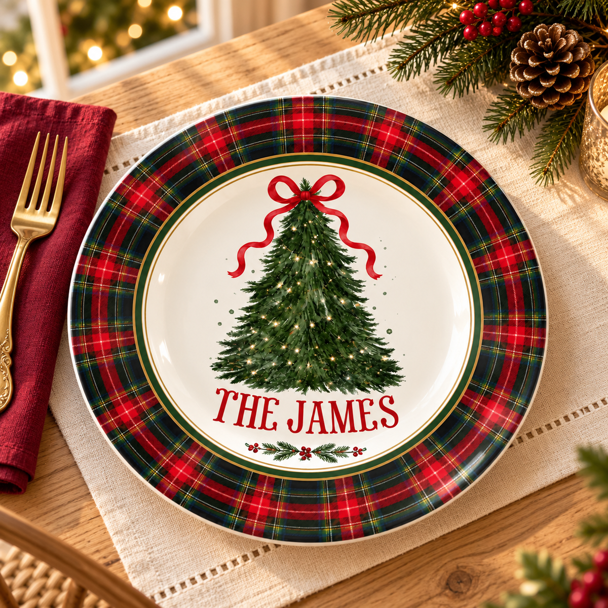 Personalized Christmas Family Plate, Christmas Gift for Xmas Decoration, Housewarming Keepsake 5da90d99-996c-4976-9537-16d379f590bd-banner-1.png