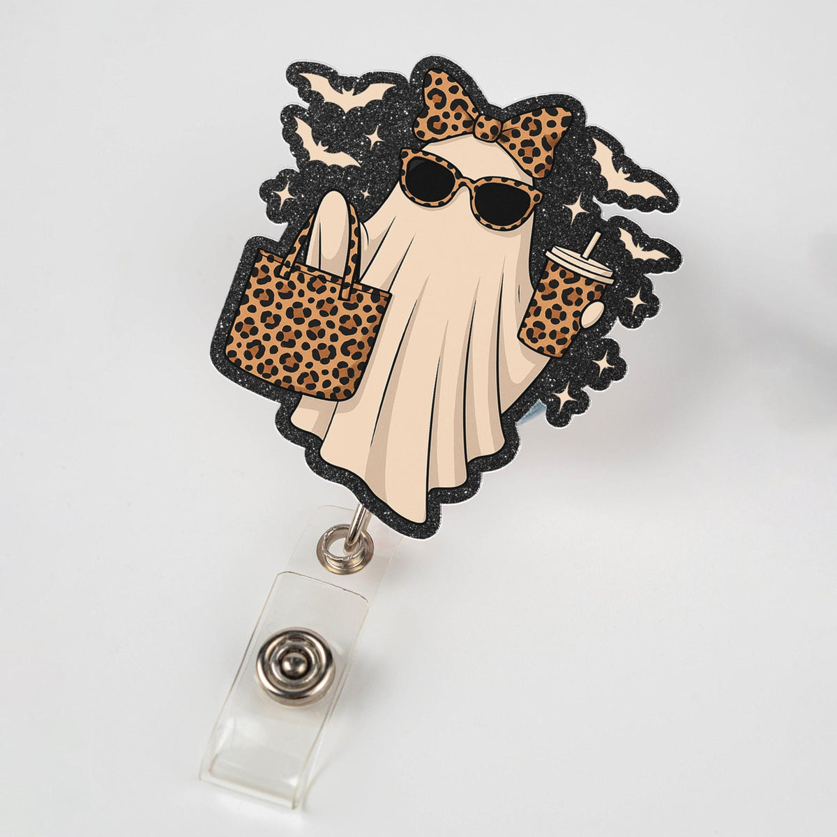 Boo-Jee Ghost Badge Reel, Halloween Badge Holder, Cute Nurse Badge Reel, Teacher ID Clip, Funny Spooky Work Gift for Fall Season. 5dc3e7da-eb73-404b-9b0d-0ca600ea1913-1.jpg