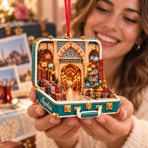 Personalized Grand Bazaar 3D Suitcase Christmas Ornament – Istanbul Travel Souvenir & Gift for Turkey Lovers 5dd9fb35-8893-449b-9850-54488b270441-Joyful-Grand-Bazaar-Keepsake-Moment-4.png