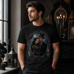 Custom Gothic Victorian Couple Portrait T‑Shirt - Personalized T-shirt 5de07758-e7aa-4db1-a3e5-3c62f9a58027.jpg