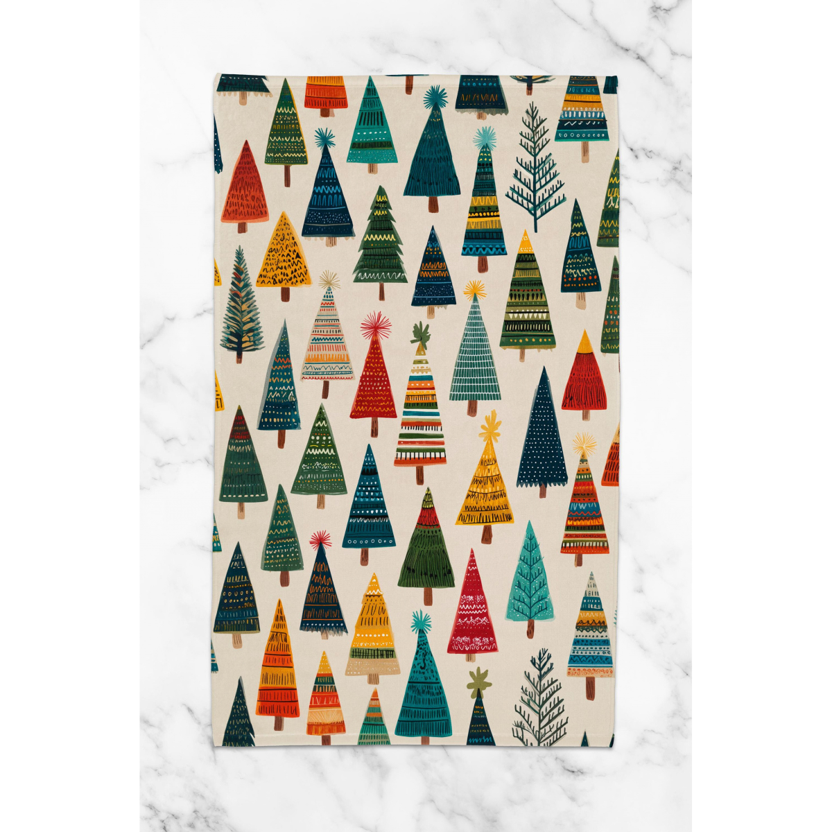 Scandinavian Christmas Tree Kitchen Towel: Nordic Folk Art Design 5dea93c3-32d6-4565-b40b-ec9c0f61a34b-2.png