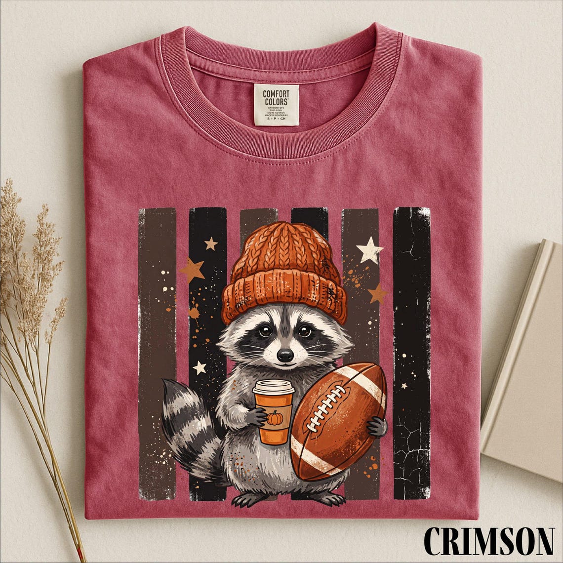 Raccoon Football Shirt, Cute Game Day Graphic Tee, Fall Sports Animal Shirt, Football Season Comfort Colors T-Shirt Gift 5dee4d2f-28c0-429f-8725-d968fc513ac4-5.jpg