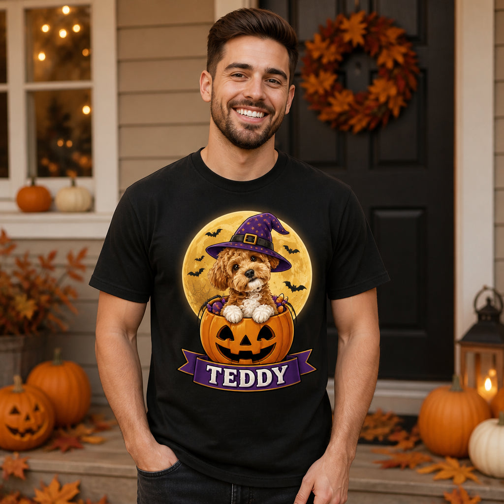 Halloween Pet Photo Pumpkin Tee - Personalized T-shirt 5df1797d-b2fd-4556-a58e-04482eb0caf8.jpg