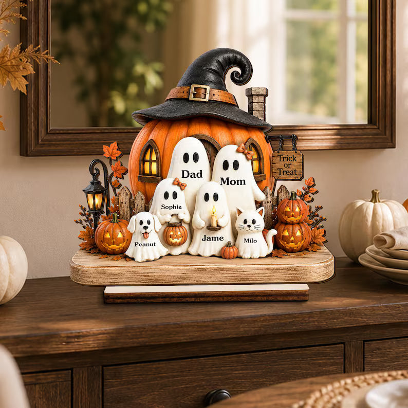 Personalized Halloween Wooden Plaque, Custom Ghost Family Sign, 2 Layered Wooden Decor, Pumpkin House Halloween Family Gift 5dff180a-b5c4-4a22-8c31-18eaa4d6a875-dfgtf-3-.jpg