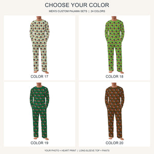 Custom Face Couple Pajamas, Personalized Photo Pajama Set for Men and Women, Matching PJs, 24 Colors, Anniversary Gift 5e00362e-304e-4073-9222-0e310166da8e-il_fullxfull.8613413711_skq6.jpg