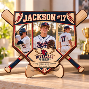 Personalized Baseball Photo Collage Plaque with Stand – Custom Senior Night & Graduation Gift for Baseball Players 5e126ba1-9873-46c2-ac69-1a1c7c405413-Baseball-tribute-plaque-with-crossed-bats.png