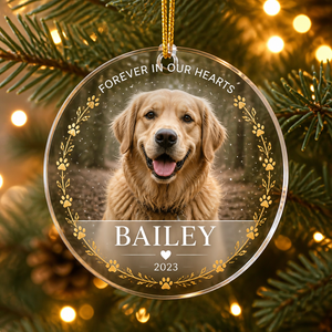Pet Memorial Acrylic Ornament - Photo & Name - Personalized Transparent Acrylic Ornament 5e15bbd1-f977-4240-9576-6b692c4c9e78.png