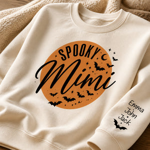 Spooky Mimi Halloween Grandma Sweatshirt – Personalized Kids’ Names Sleeve - Personalized 2 Side Printed Sweatshirt 5e21b832-ccc2-4787-b989-ee3475a2f4f0.jpg