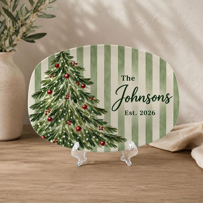 Personalized Family Christmas Platter, Custom Last Name Serving Tray, Christmas Tree Design, Holiday Keepsake Gift 5e21bdd8-1333-440d-b8e0-884926035d95-62.jpg