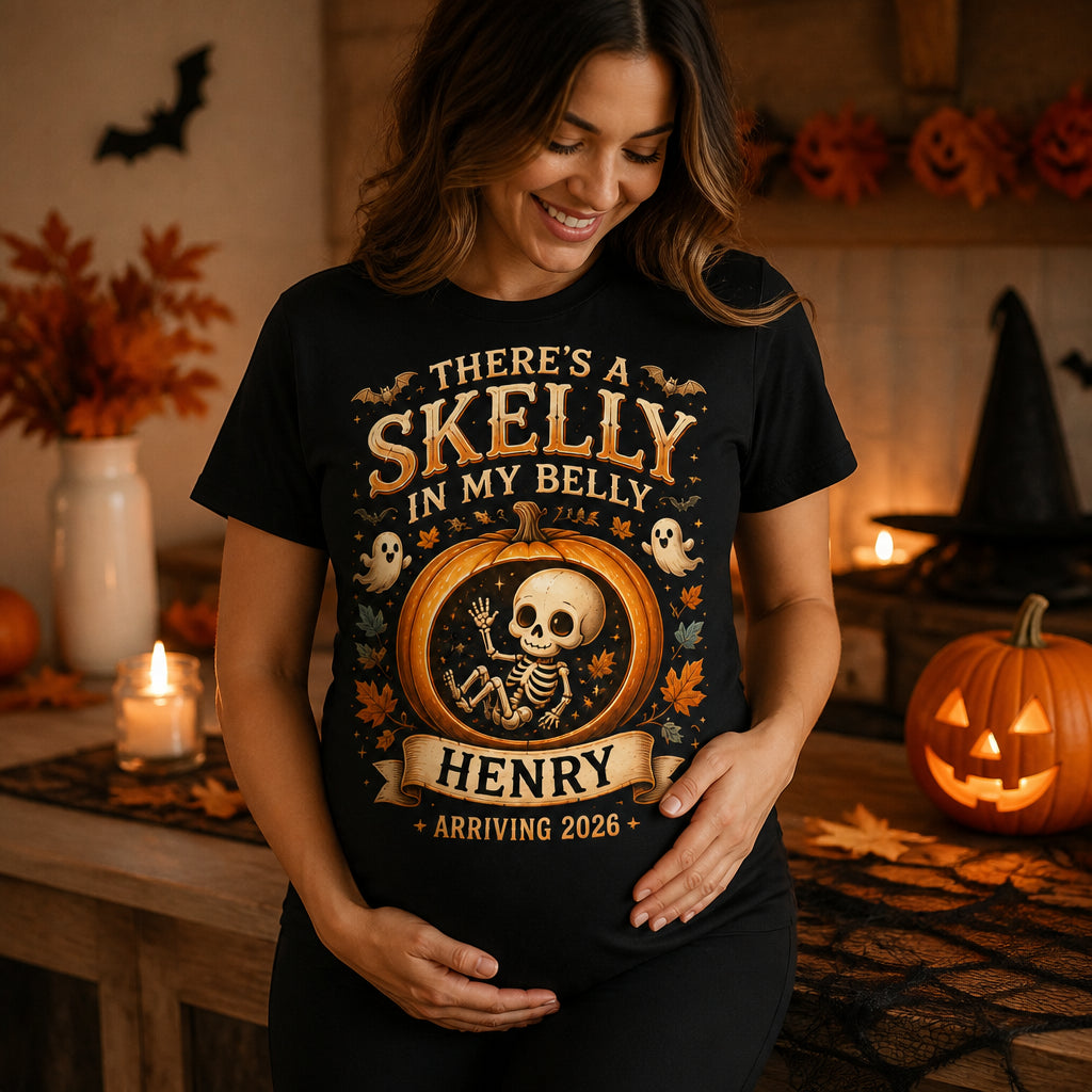 There’s a Skelly in My Belly — Personalized Name & Year Halloween Maternity Tee - Personalized T-shirt 5e2c5185-6c57-43e5-a90a-de8117f2d1ec.jpg