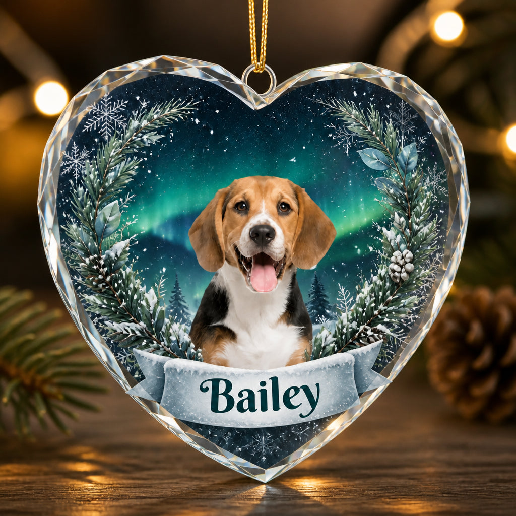 Personalized Pet Photo Heart Crystal Ornament – Winter Forest - Personalized Crystal Ornament 5e34bc1a-677d-4fa6-9bb9-3dffefd58435.jpg