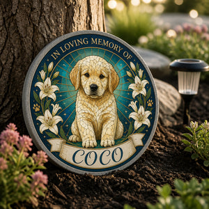 Pet Memorial Stone – Stained-Glass Halo – In Loving Memory of Name - Personalized Memorial Stone 5e45587a-0114-4305-9b31-94a8f6c458be.jpg