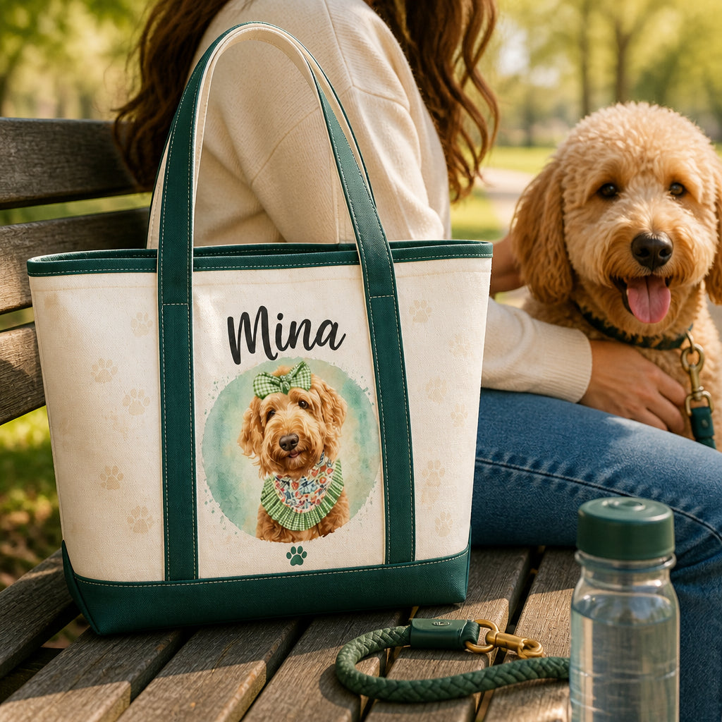 Custom Pet Portrait Tote – Watercolor Badge with Name - Personalized AOP Tote 5e584ec2-3065-4577-b0b8-aeb907fa5cee.jpg