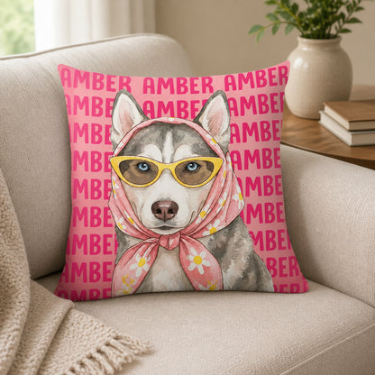 Custom Pet Portrait Pillow – Retro Scarf & Sunnies (From Your Photo + Name) - Personalized Pillow 5e878839-fb0c-4fe9-8afe-d8e6678b969e.jpg