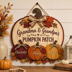 Personalized Pumpkin Patch Sign, Grandma & Grandpa Gift from Grandkids, Rustic Fall Family Decor, Custom Name Keepsake 5e8fc4ba-377d-4d30-9c6a-45cd499e82a1--9-.webp