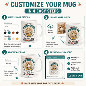 The Cat Knows Personalized Name Mug - Personalized Mug 5e970ccb-7d6e-4905-bc2b-f65c7bcfa6f4.jpg