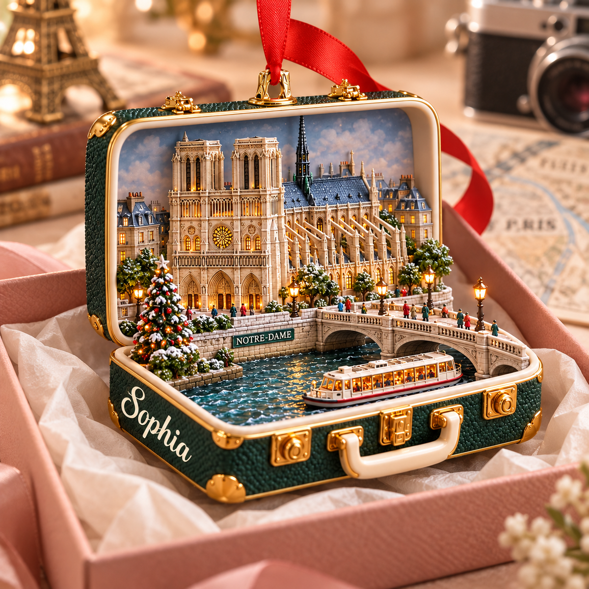 Personalized Notre Dame Cathedral 3D Suitcase Christmas Ornament – Paris Travel Souvenir & Gift for Paris Lovers 5ea6701d-e98a-4383-9405-5bc2c32a99f4-Sophia-Notre-Dame-Paris-Gift-Ornament-2.png