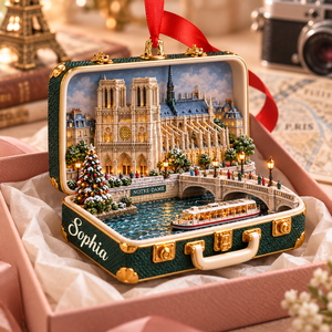 Personalized Notre Dame Cathedral 3D Suitcase Christmas Ornament – Paris Travel Souvenir & Gift for Paris Lovers 5ea6701d-e98a-4383-9405-5bc2c32a99f4-Sophia-Notre-Dame-Paris-Gift-Ornament-2.png
