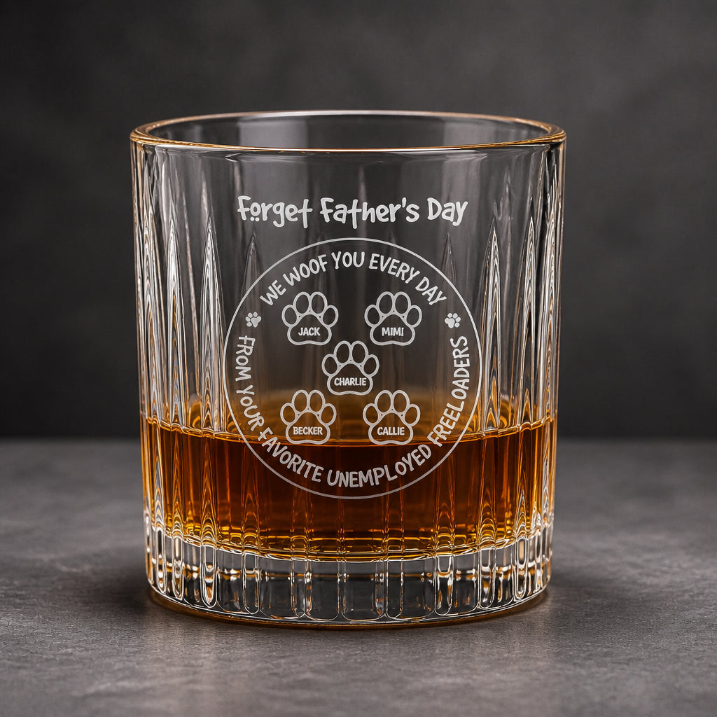 Forget Father's Day Whiskey Glass – Dog Dad Gift – Custom Pet Names - Personalized Whiskey Glass 5eb5e776-2db1-4077-814b-183e3106ab8b.jpg