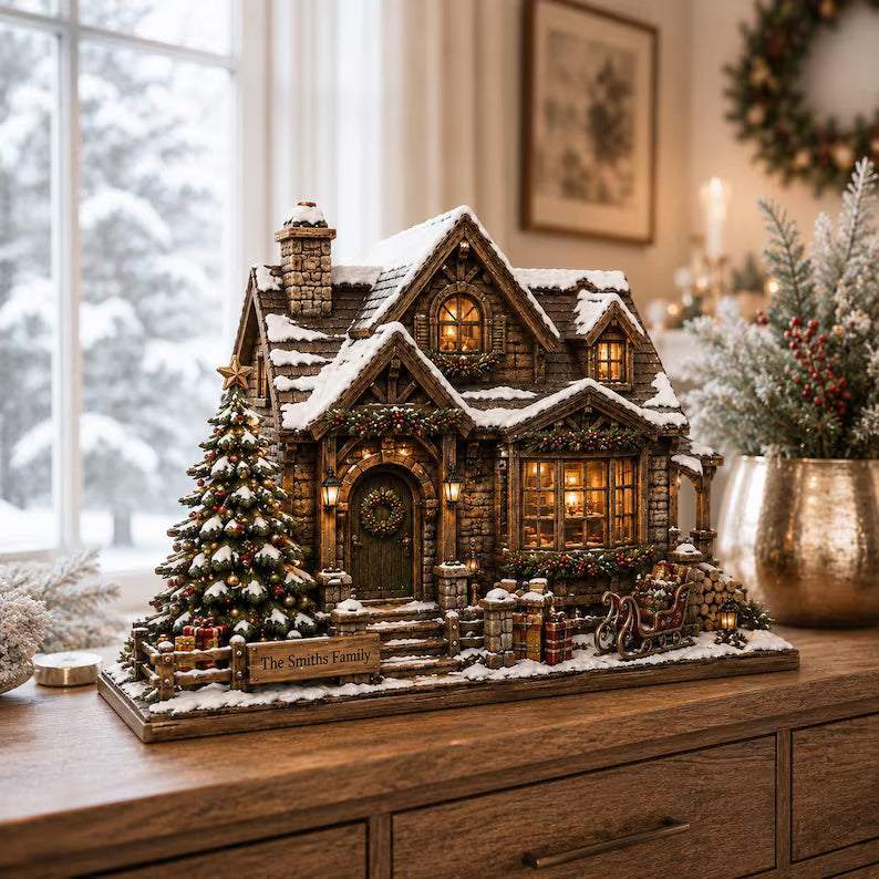 Personalized Christmas Wooden Block, Custom Family Name Holiday House Decor, Rustic Christmas Village, Winter Home Keepsake Gift 5eb66772-f9d2-4d45-a4c0-7baa22bb1569-kgjdfhreydgs-2-.jpg