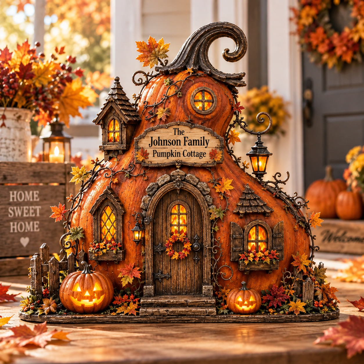 Custom Pumpkin Cottage Wooden Block, Halloween House Decor, Rustic Fall Tabletop Sign, Autumn Shelf Decor, Spooky Pumpkin Cottagecore Gift 5ebca46a-468c-4591-a092-bc6b2c8fdd13-3654a8a3-da01-4eac-90ec-192a74ca848d.png
