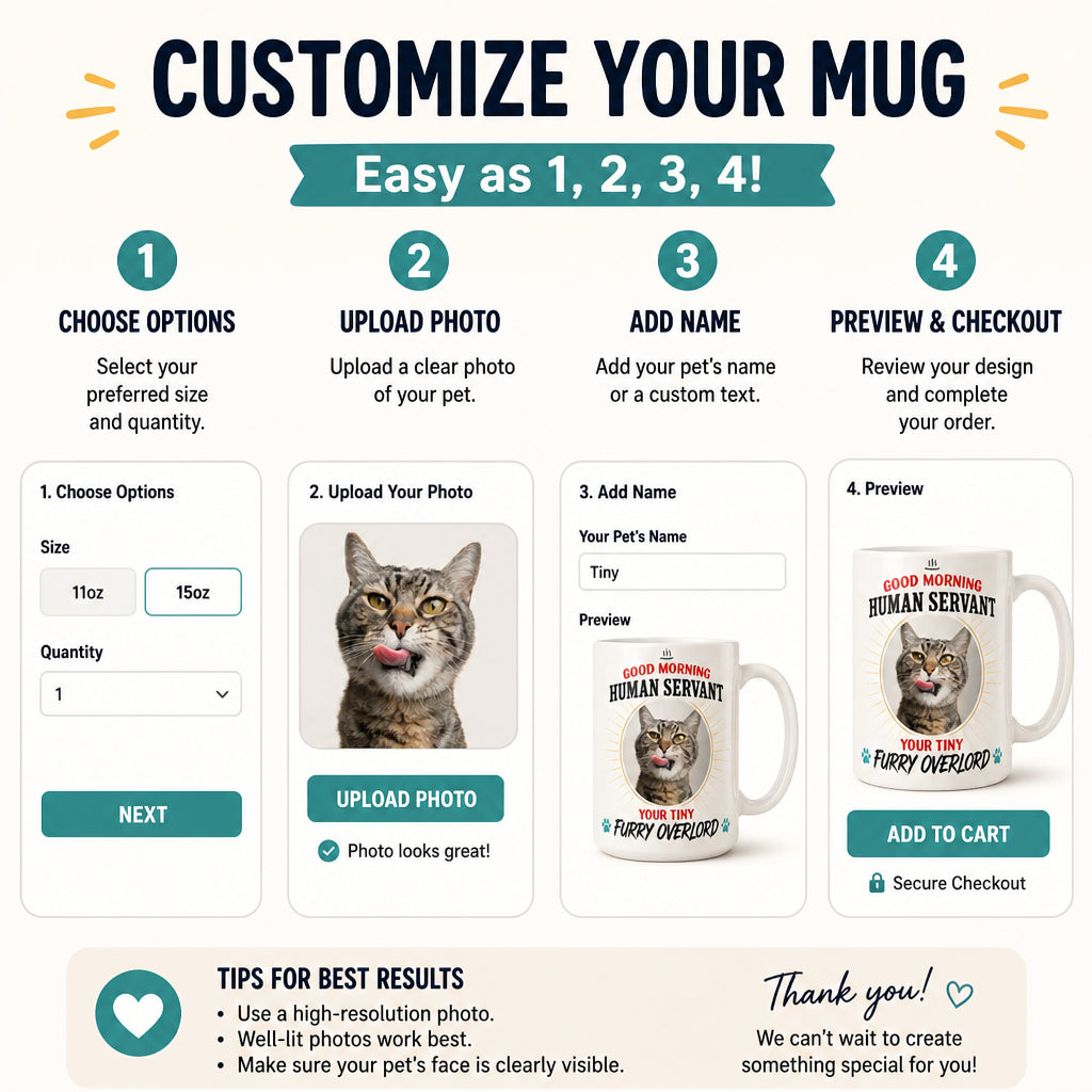 Good Morning Human Servant - Custom Cat Photo Mug - Personalized Mug 5ec4131f-3385-4ac1-a108-995eaebdbcb2.jpg