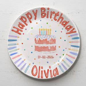 Personalized Birthday Plate Custom Name, Happy Birthday Ceramic Keepsake Gift, Kids Party Decor, Unique Birthday Gift for All Ages 5efbc731-b3f8-4d24-b0be-480315c8e731-13.jpg