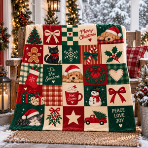 Christmas Patchwork Blanket, Black Cat Puppy Throw, Red Green Plaid Flannel Fleece, Gingerbread Snowman Decor, Cozy Holiday Gift for Women 5f14a842-b223-4740-8316-aa3e0f49adc6-5bb007c7-d771-4080-9233-58b1c994e855.png